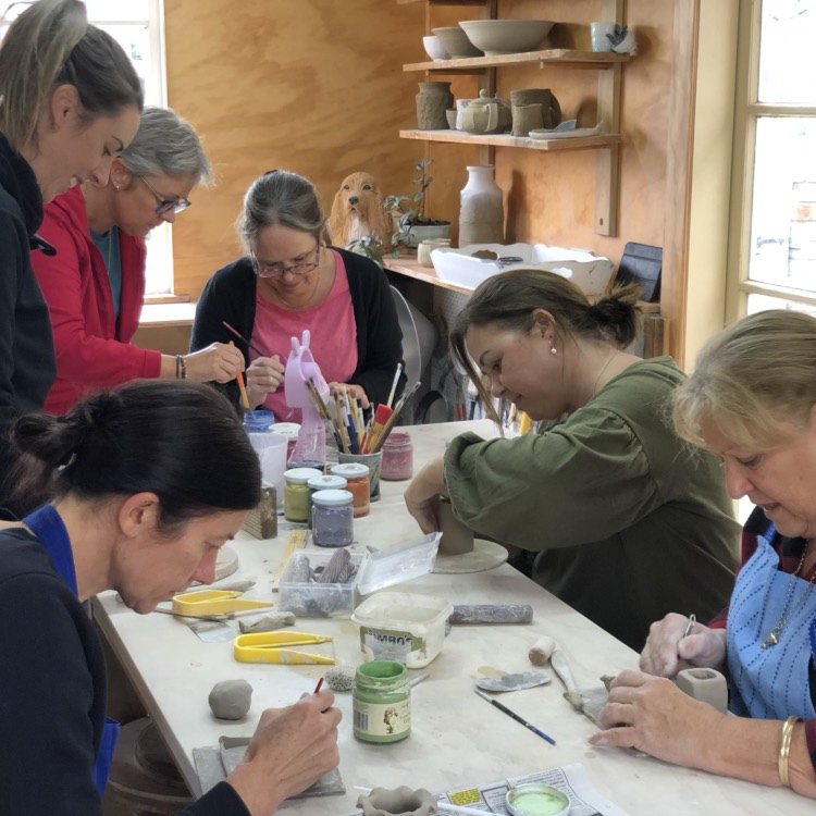 Group Pottery Class Students @ Rui Ceramics